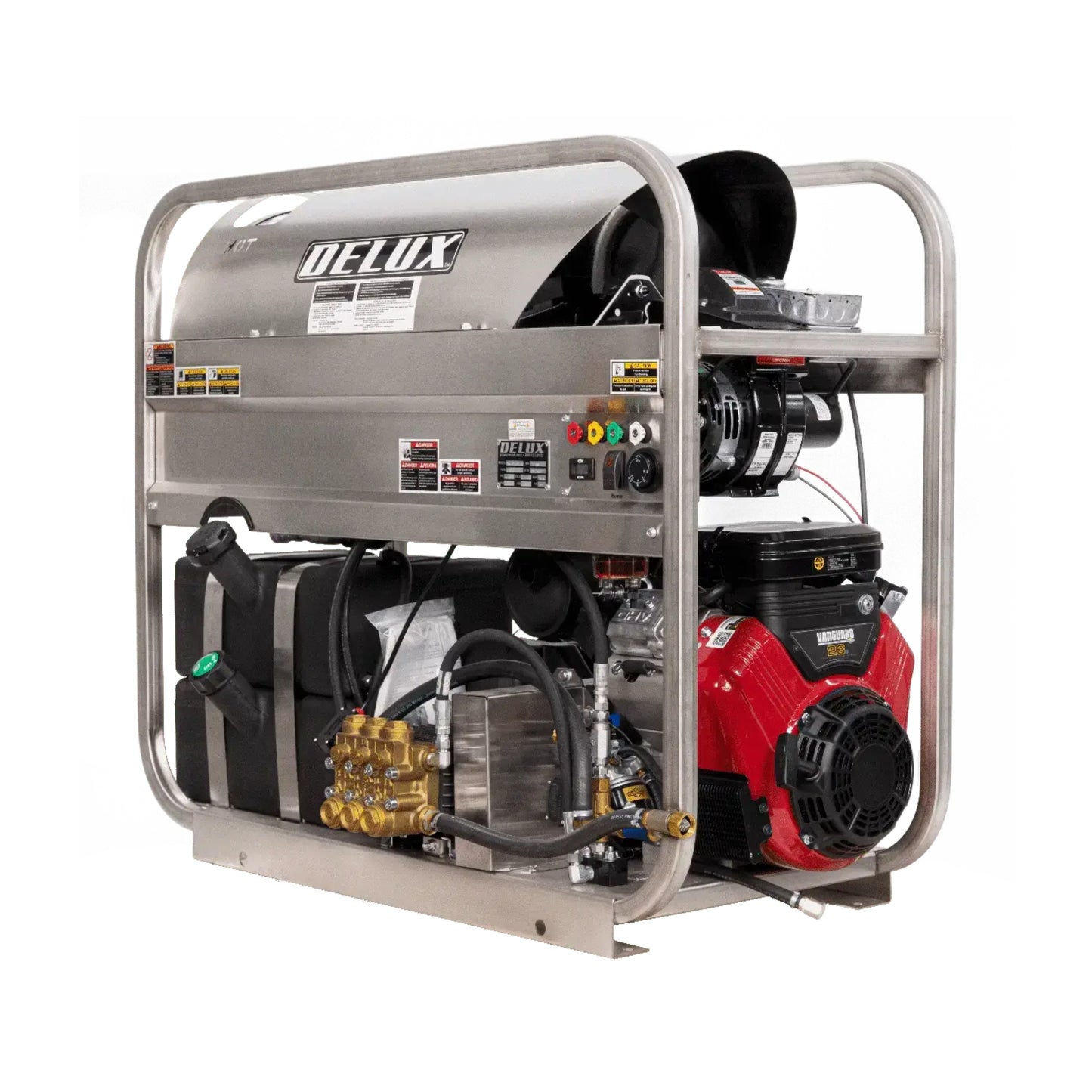 Delux® Wolverine Gas-Powered Engine Hot Water Pressure Washer Machine Skid with 5.5 GPM at 3500 PSI