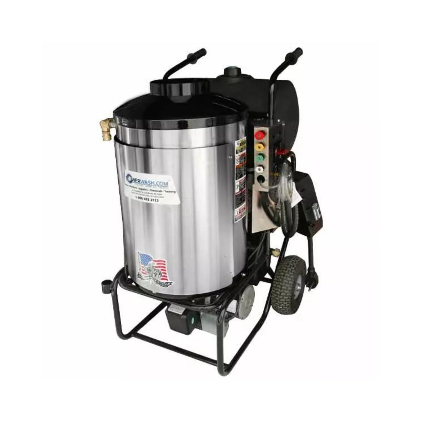 Delux® Electric-Powered Engine Hot Water Pressure Washer Machine Cart with 3.9 GPM at 3000 PSI