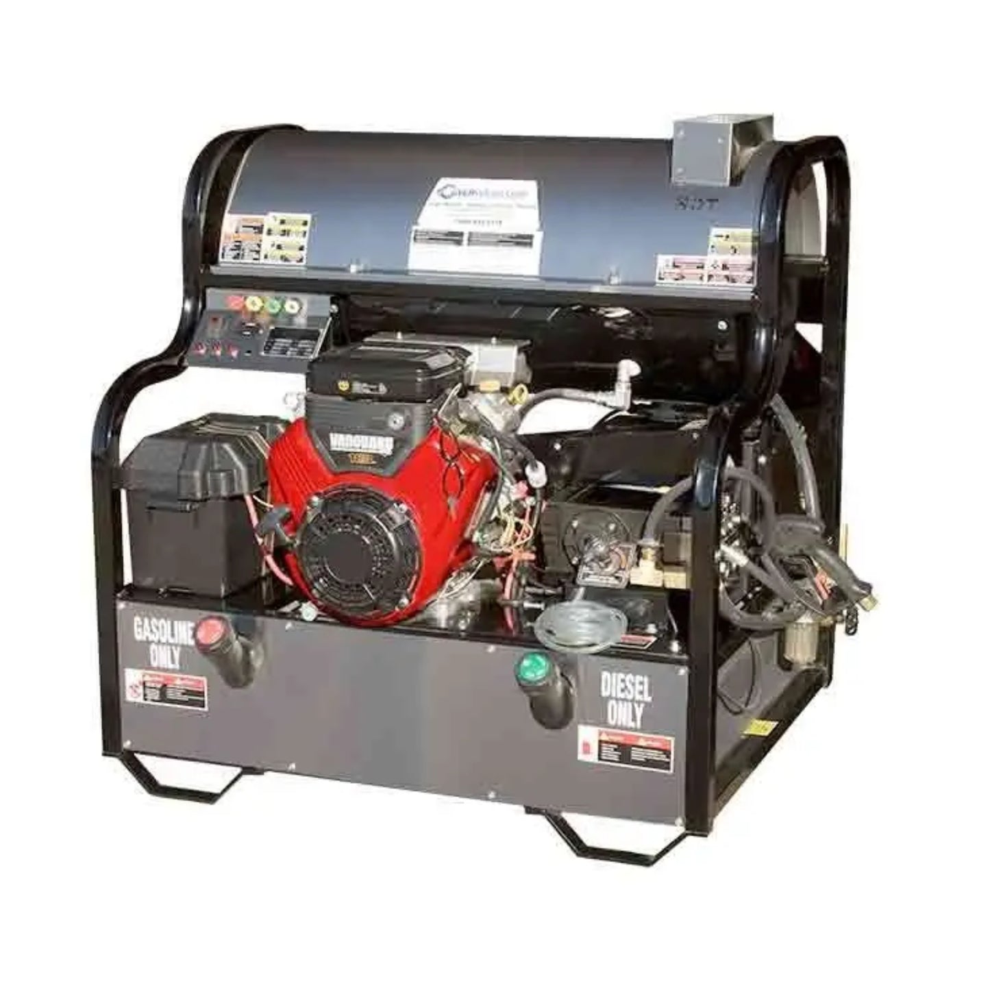 Delux® Gas-Powered Engine Hot Water Pressure Washer Machine Skid with 5.5 GPM at 3500 PSI