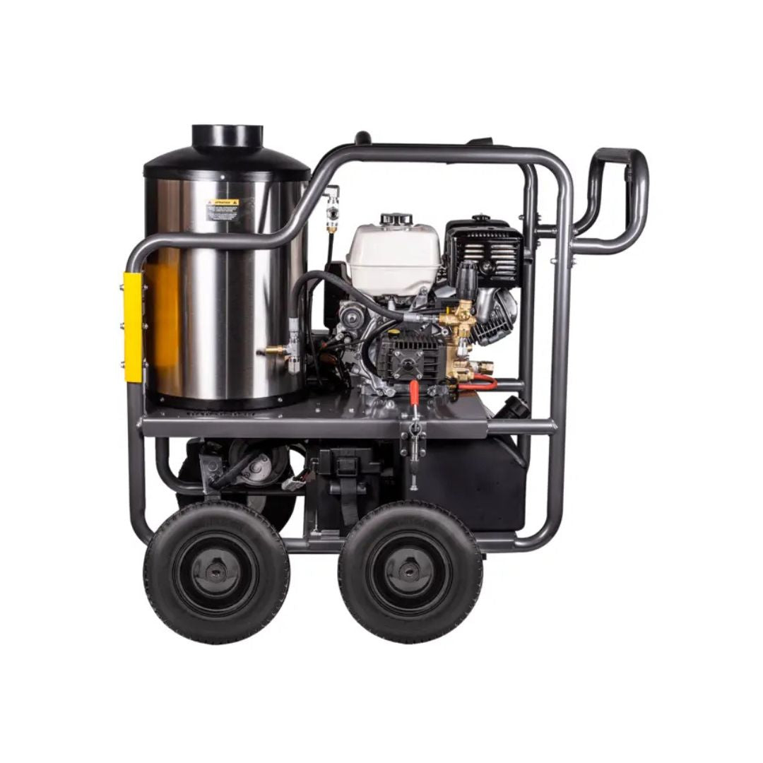BE 4,000 PSI - 4.0 GPM Warrior Hot Water Pressure Washer with Honda GX390 Engine and General Triplex Pump - Commercial Series