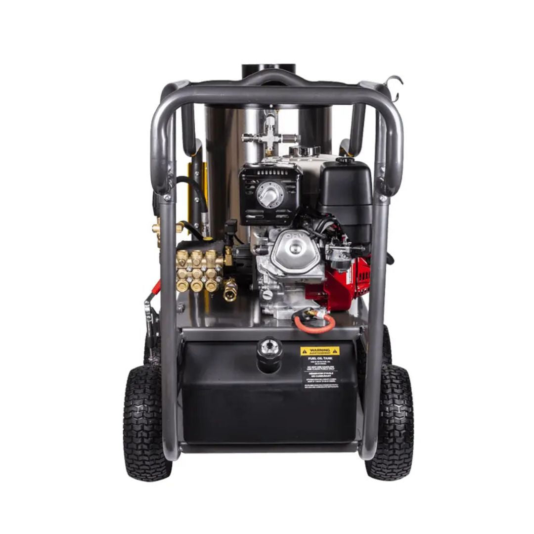 BE 4,000 PSI - 4.0 GPM Warrior Hot Water Pressure Washer with Honda GX390 Engine and General Triplex Pump - Commercial Series