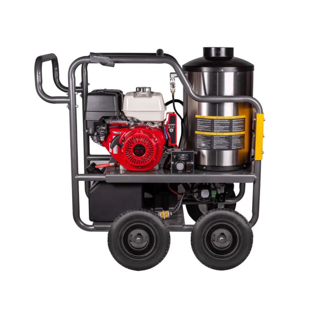 BE 4,000 PSI - 4.0 GPM Warrior Hot Water Pressure Washer with Honda GX390 Engine and General Triplex Pump - Commercial Series
