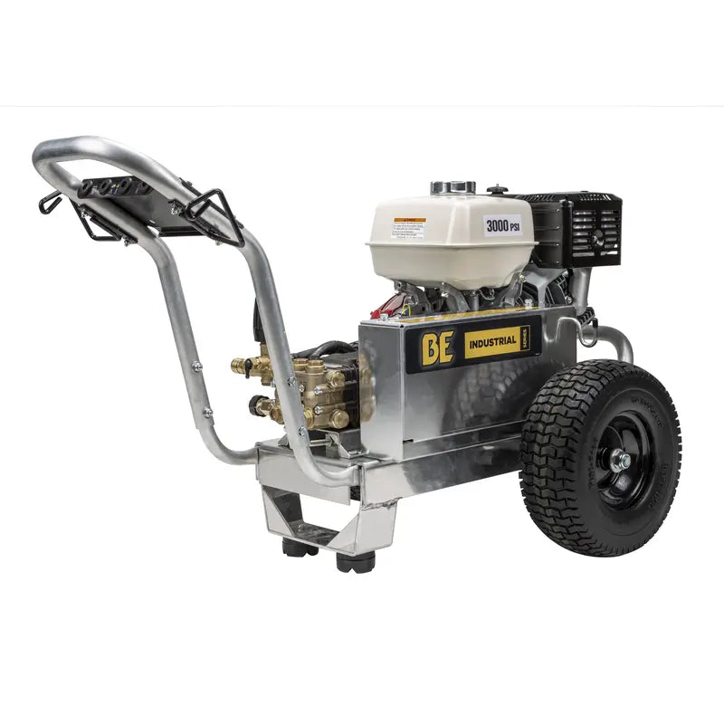 BE 3,000 PSI - 5.0 GPM Gas-Powered Engine Cold Water Pressure Washer with Honda GX390 Engine and Comet Triplex Pump - Industrial Series