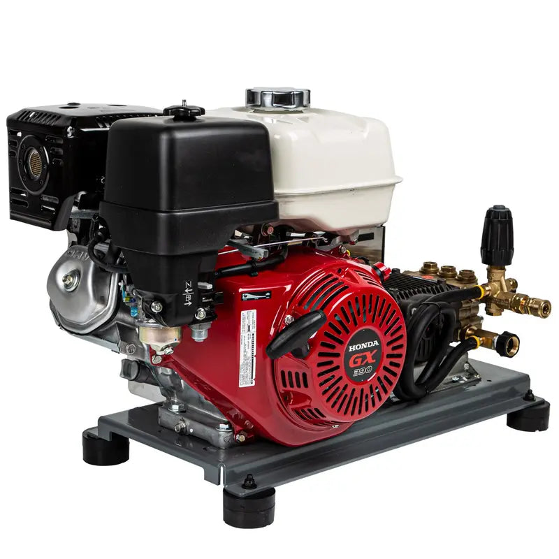 BE 3,000 PSI - 5.0 GPM Gas-Powered Engine Cold Water Pressure Washer with Honda GX390 Engine and Comet Triplex Pump - Industrial Series