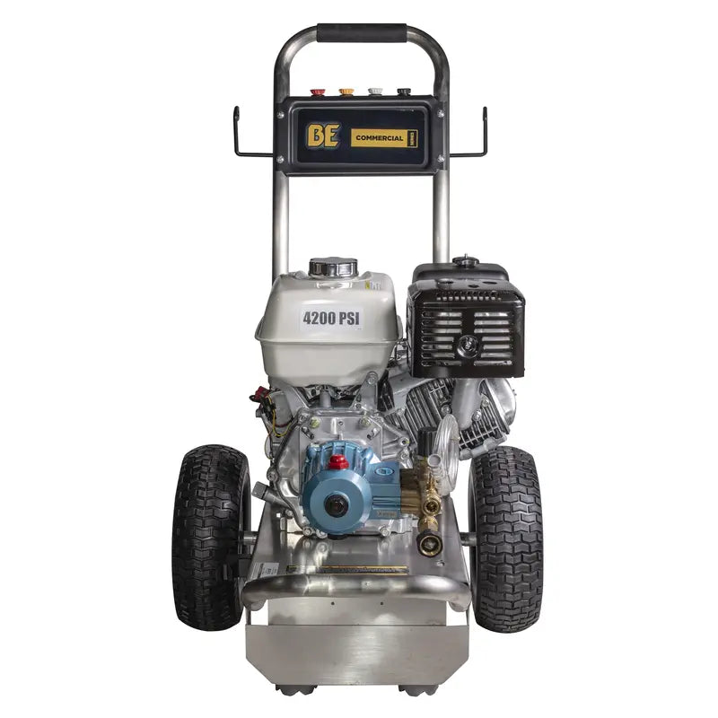 BE 4,200 PSI - 3.9 GPM Gas-Powered Engine Cold Water Pressure Washer with Honda GX390 Engine and CAT Triplex Pump - Commercial Series
