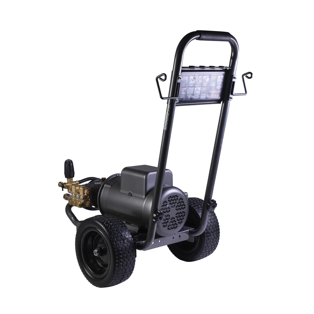 BE 2,000 PSI - 3.5 GPM Cyclone F125G Electric Pressure Washer with Baldor Motor and AR Triplex Pump - Commercial Series