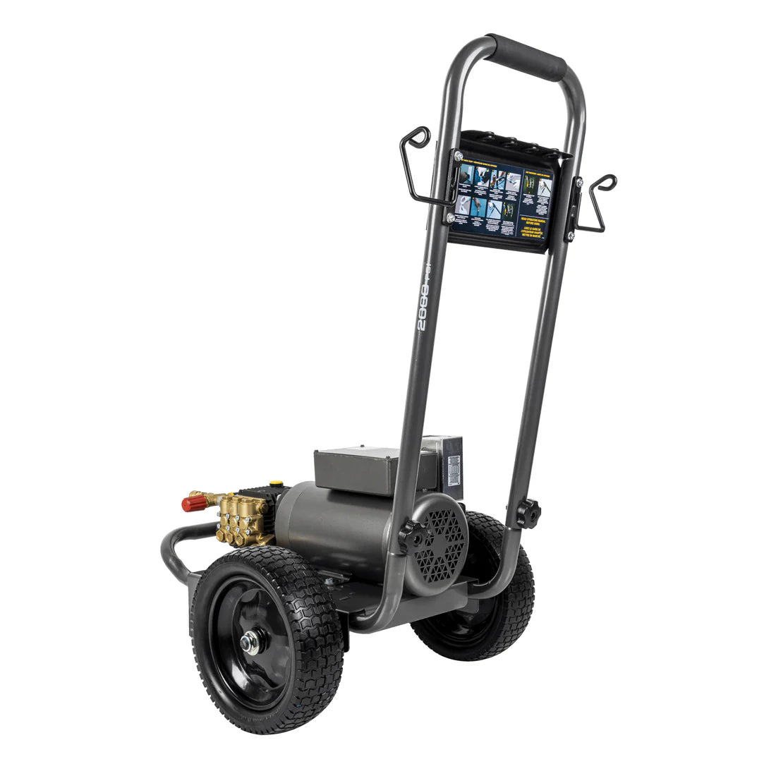 BE 2,000 PSI - 3.5 GPM Cyclone F125G Electric Pressure Washer with Baldor Motor and General Triplex Pump - Commercial Series