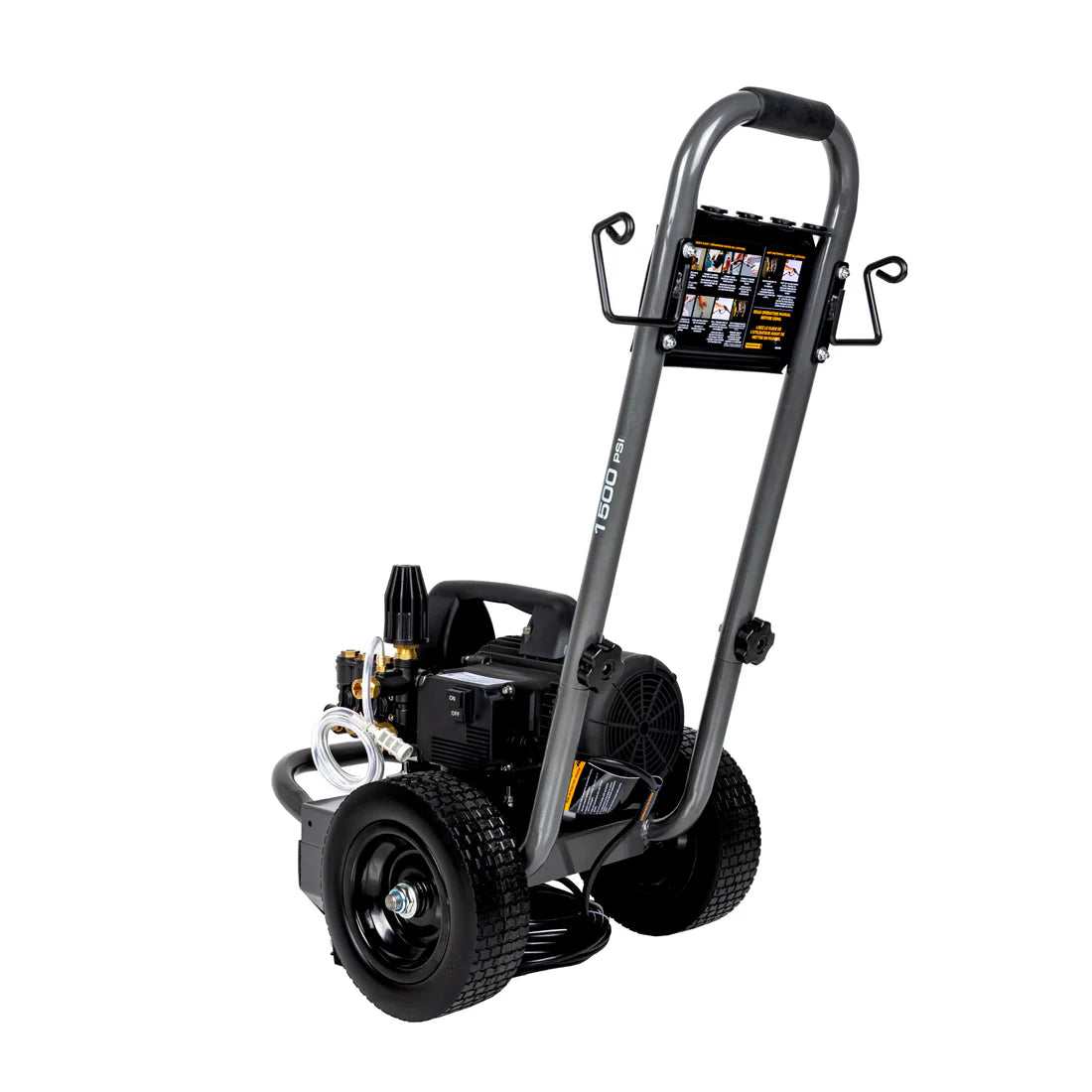 BE 1,500 PSI - 1.6 GPM Delta Trio Electric Pressure Washer with Powerease Motor and Triplex Pump - Workshops Series