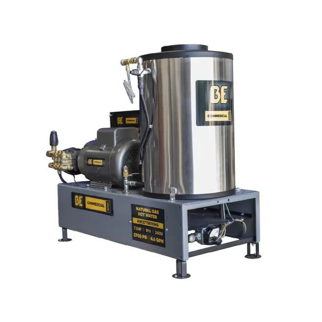 BE 2,700 PSI - 4.6 GPM Sparrow Electric Hot Water Pressure Washer with Baldor Motor and AR Triplex Pump - Commercial Series