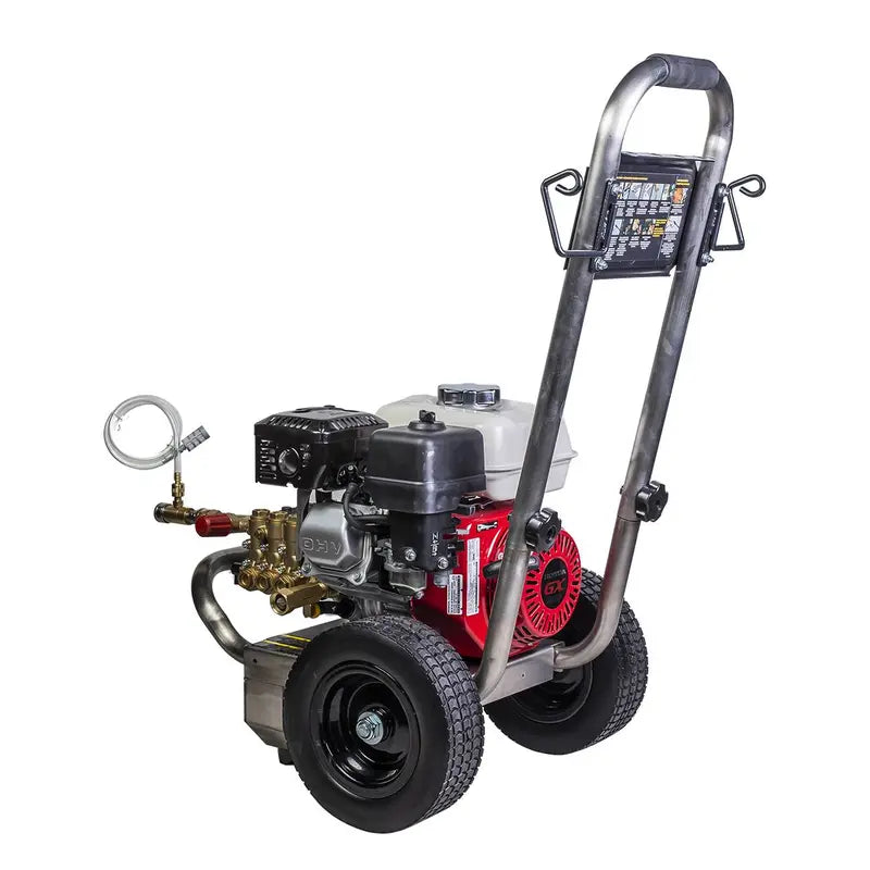 BE 2,500 PSI - 3.0 GPM Gas-Powered Engine Cold Water Pressure Washer with Honda GX200 Engine and Comet Triplex Pump - Commercial Series