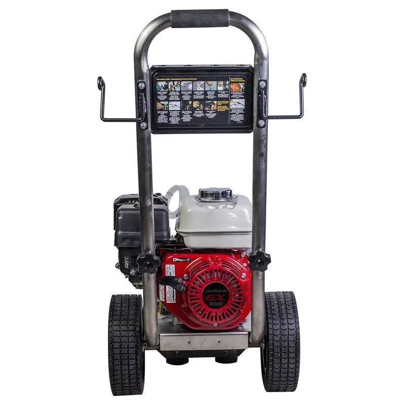 BE 2,500 PSI - 3.0 GPM Gas-Powered Engine Cold Water Pressure Washer with Honda GX200 Engine and Comet Triplex Pump - Commercial Series