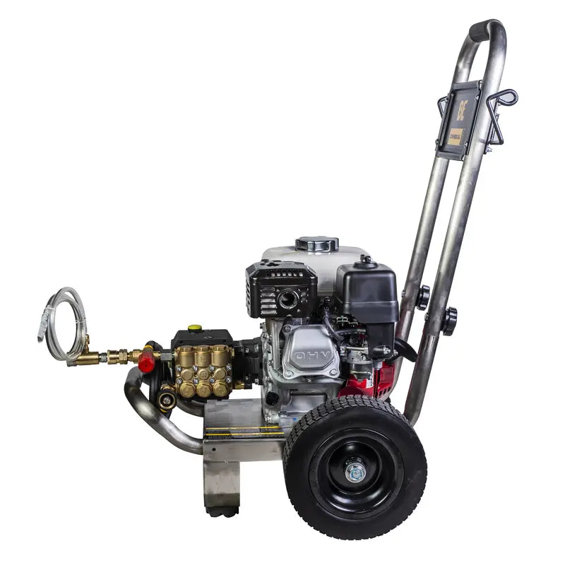 BE 2,500 PSI - 3.0 GPM Gas-Powered Engine Cold Water Pressure Washer with Honda GX200 Engine and General Triplex Pump - Commercial Series