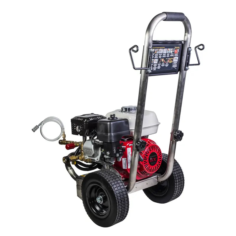 BE 2,500 PSI - 3.0 GPM Gas-Powered Engine Cold Water Pressure Washer with Honda GX200 Engine and General Triplex Pump - Commercial Series