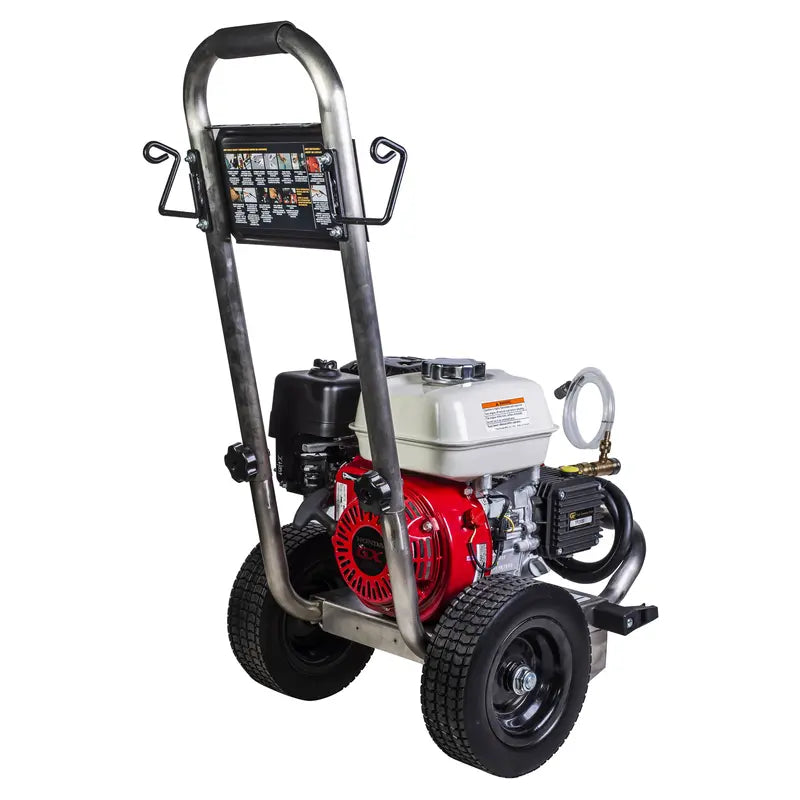 BE 2,500 PSI - 3.0 GPM Gas-Powered Engine Cold Water Pressure Washer with Honda GX200 Engine and General Triplex Pump - Commercial Series