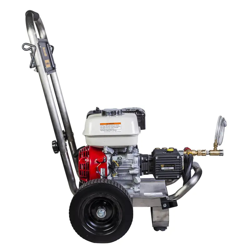 BE 2,500 PSI - 3.0 GPM Gas-Powered Engine Cold Water Pressure Washer with Honda GX200 Engine and General Triplex Pump - Commercial Series