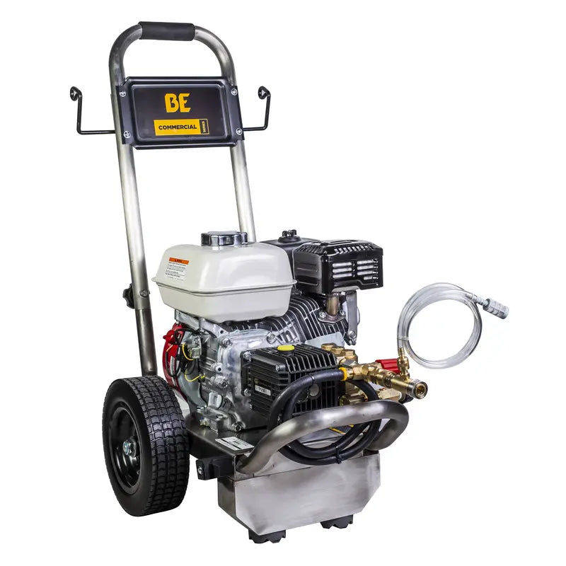 BE 2,500 PSI - 3.0 GPM Gas-Powered Engine Cold Water Pressure Washer with Honda GX200 Engine and General Triplex Pump - Commercial Series