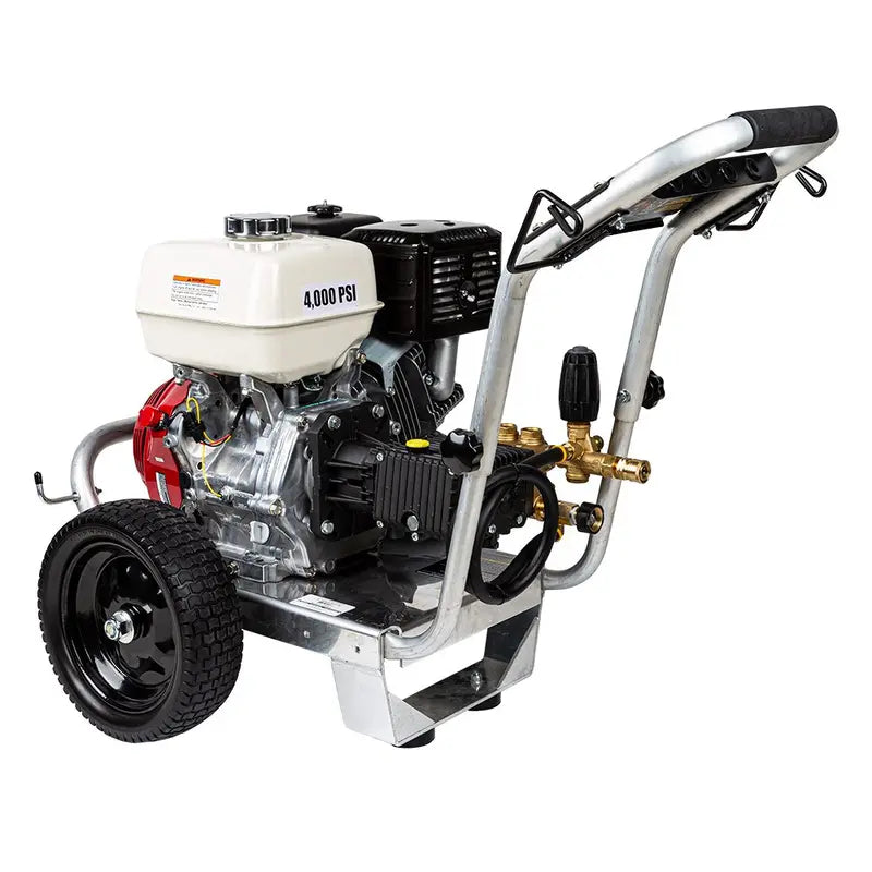 BE 4,000 PSI - 4.0 GPM Gas-Powered Engine Cold Water Pressure Washer with Honda GX390 Engine and General Triplex Pump - Commercial Series