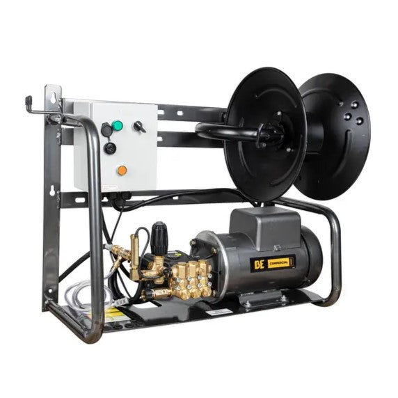 BE 2,000 PSI - 4.0 GPM Hurricane Electric Pressure Washer with Baldor Motor and AR Triplex Pump - Commercial Series