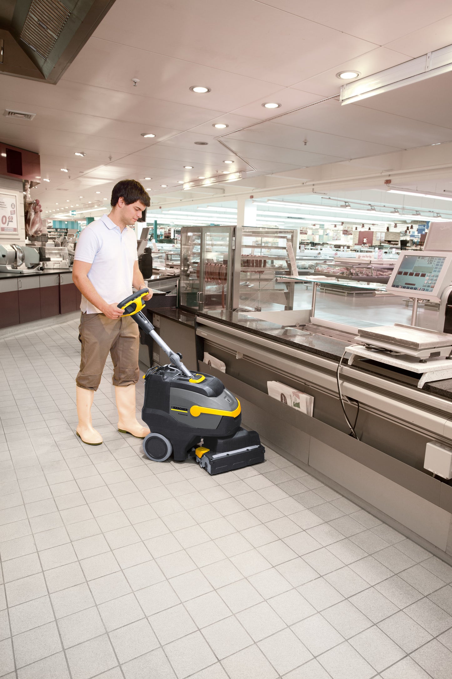 Karcher Compact Walk-Behind Floor Scrubber - BR 35/12 C BP