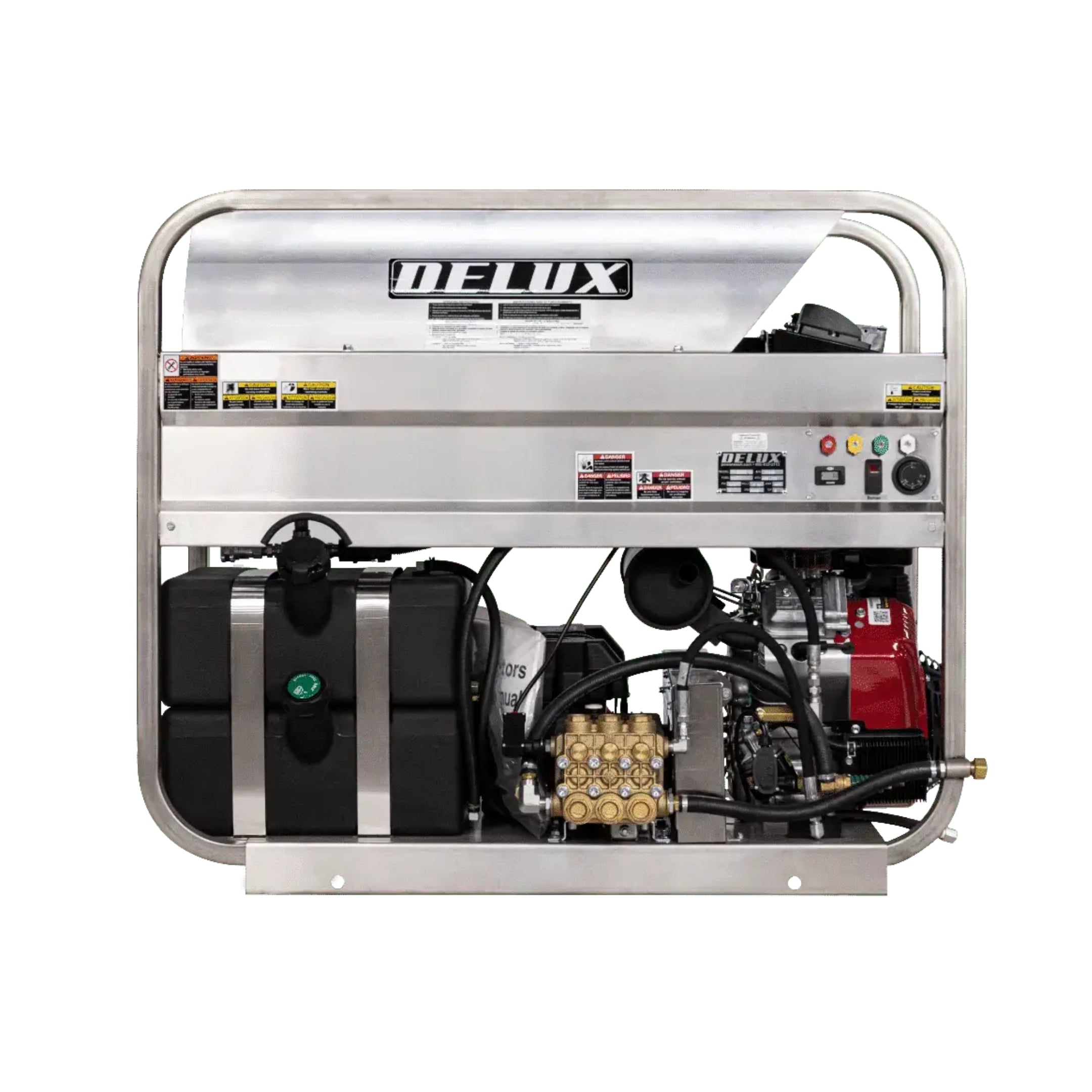 Delux® Wolverine Gas-Powered Engine Hot Water Pressure Washer Machine Skid with 5.5 GPM at 3500 PSI