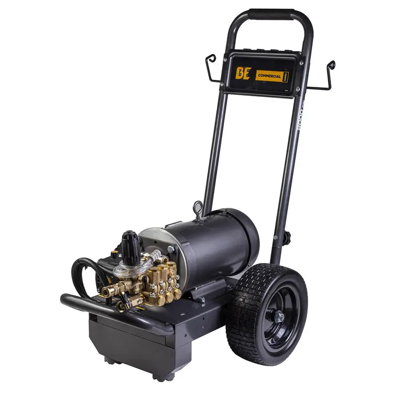 BE 2,000 PSI - 3.5 GPM Cyclone F125G Electric Pressure Washer with Baldor Motor and AR Triplex Pump - Commercial Series