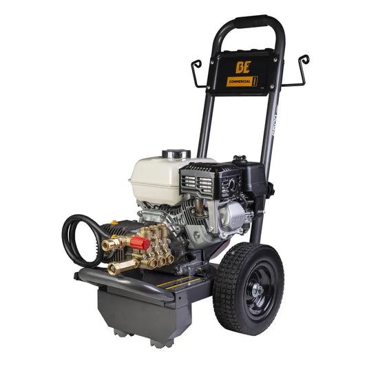 BE 2,500 PSI - 3.0 GPM Gas-Powered Engine Cold Water Pressure Washer with Honda GX200 Engine and Comet Triplex Pump - Commercial Series