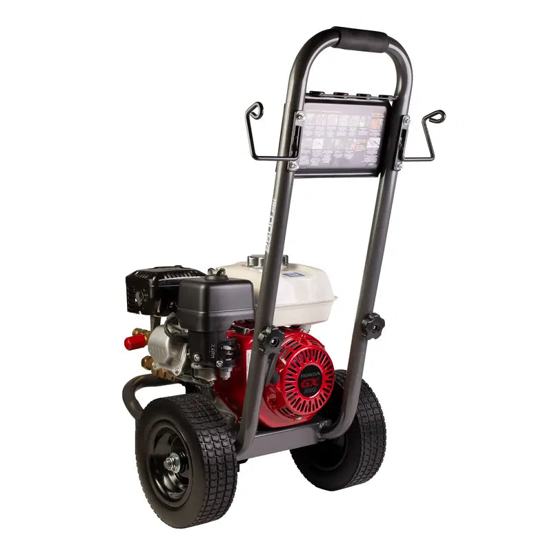 BE 2,500 PSI - 3.0 GPM Gas-Powered Engine Cold Water Pressure Washer with Honda GX200 Engine and General Triplex Pump - Commercial Series