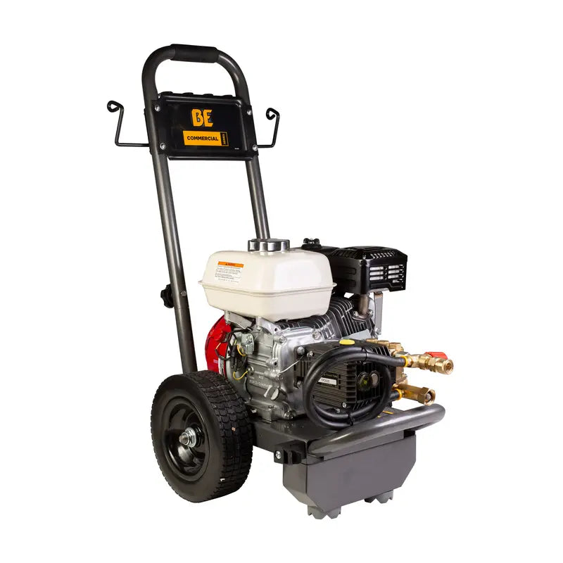 BE 2,500 PSI - 3.0 GPM Gas-Powered Engine Cold Water Pressure Washer with Honda GX200 Engine and General Triplex Pump - Commercial Series