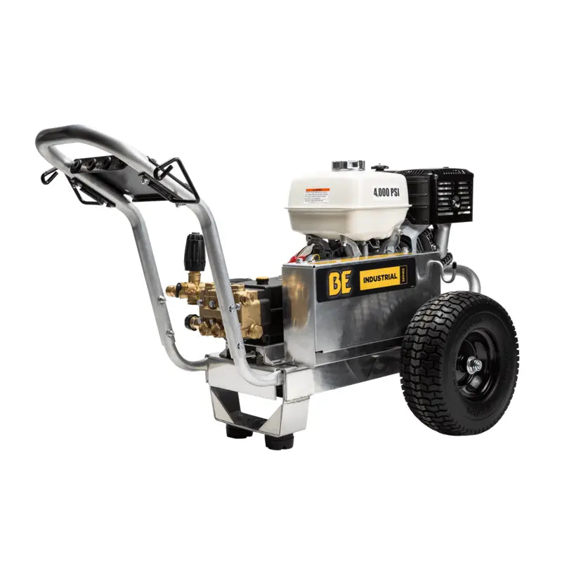 BE 4,000 PSI - 4.0 GPM Gas-Powered Engine Cold Water Pressure Washer with Honda GX390 Engine and General Triplex Pump - Industrial Series