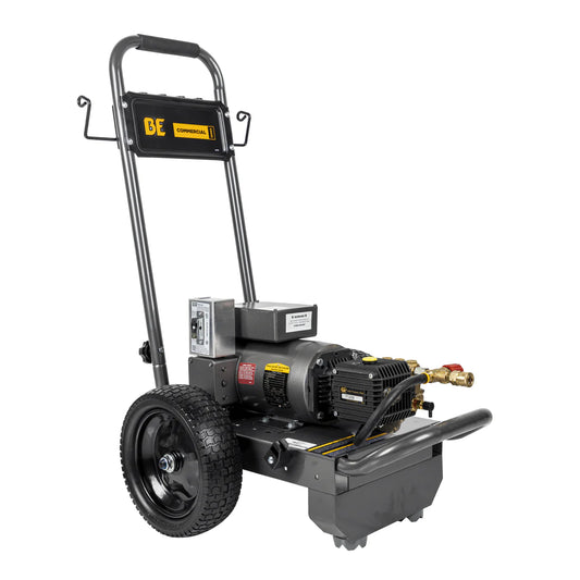 BE 2,000 PSI - 3.5 GPM Cyclone F125G Electric Pressure Washer with Baldor Motor and General Triplex Pump - Commercial Series