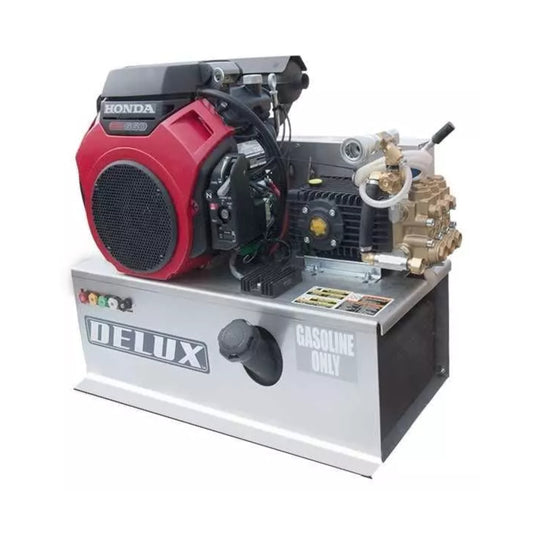 Delux® Gas-Powered Engine Cold Water Pressure Washer Machine Skid with 8 GPM at 3000 PSI