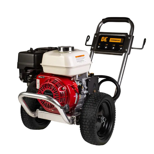 BE 2,500 PSI - 3.0 GPM Gas-Powered Engine Cold Water Pressure Washer with Honda GX200 Engine and AR Triplex Pump - Commercial Series