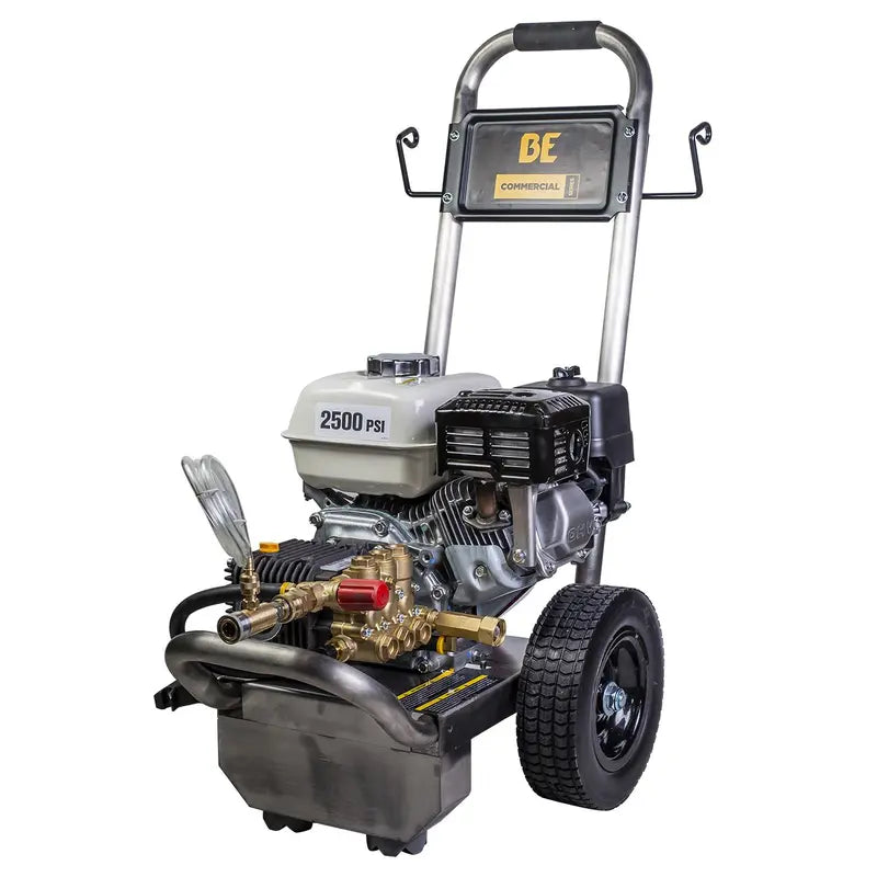 BE 2,500 PSI - 3.0 GPM Gas-Powered Engine Cold Water Pressure Washer with Honda GX200 Engine and Comet Triplex Pump - Commercial Series