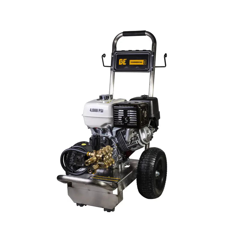 BE 4,000 PSI - 4.0 GPM Gas-Powered Engine Cold Water Pressure Washer with Honda GX390 Engine and General Triplex Pump - Commercial Series