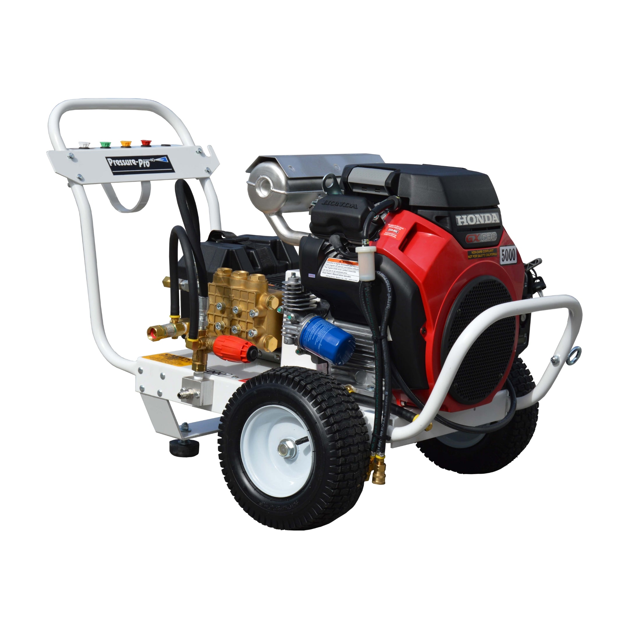 Pressure Pro Portable Gas-Powered Engine Cold Water Pressure Washer Polychain Belt Drive Cart (Pro-Max HP Series)