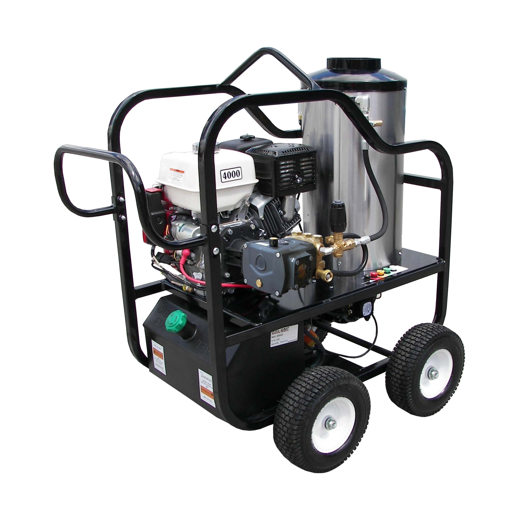 Pressure Pro Portable Gas-Powered Engine Hot Water Pressure Washer Direct Drive Cart (Hot Shot Series)