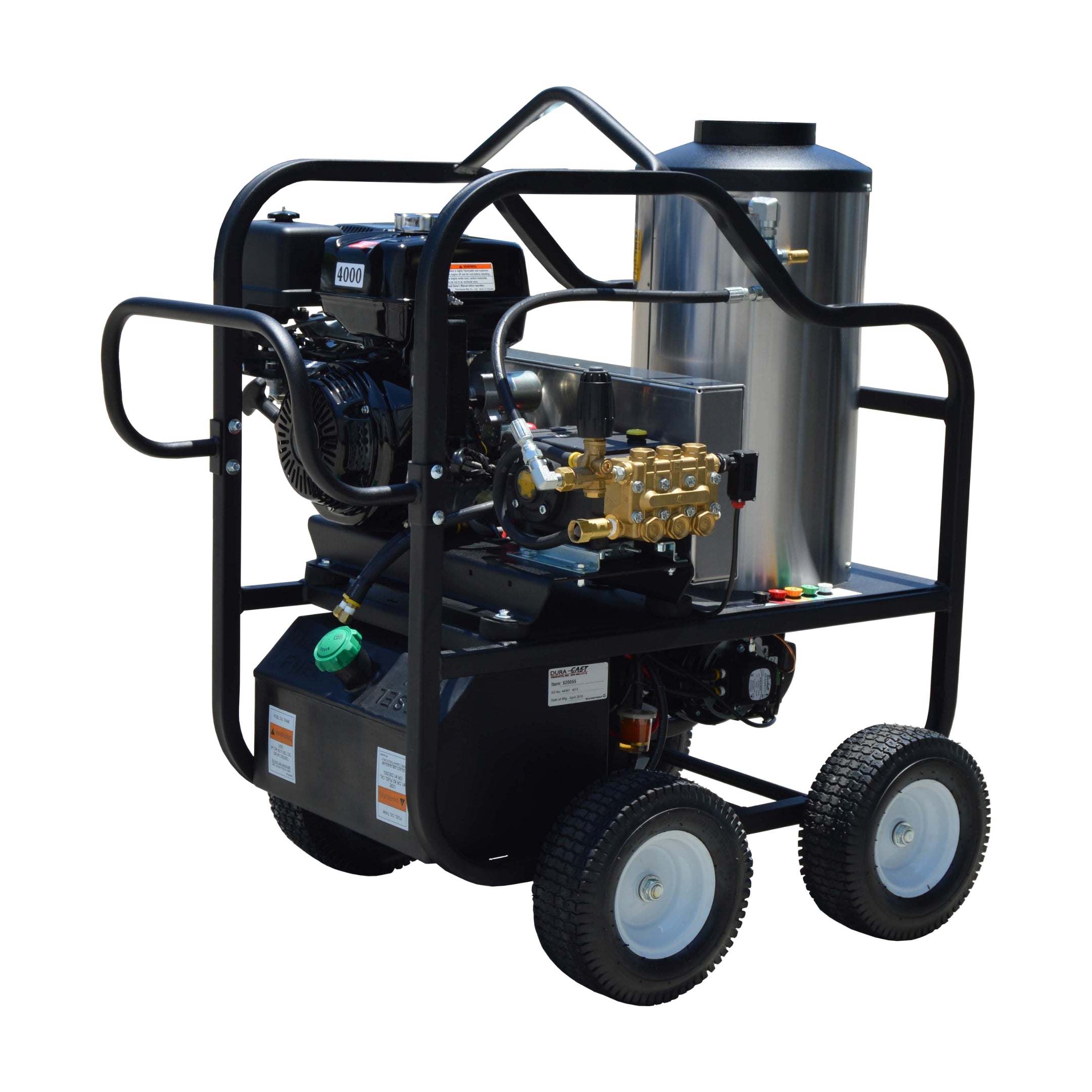 Pressure Pro Portable Gas-Powered Engine Hot Water Pressure Washer V-Belt Drive Cart (Hot Shot Series)