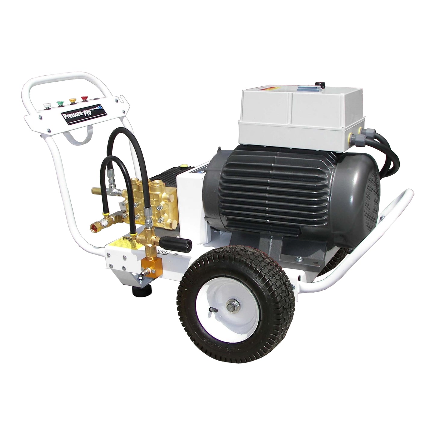 Pressure Pro Portable Electric-Powered Engine Cold Water Pressure Washer Polychain Belt Drive Cart (Pro-Max HP Series)