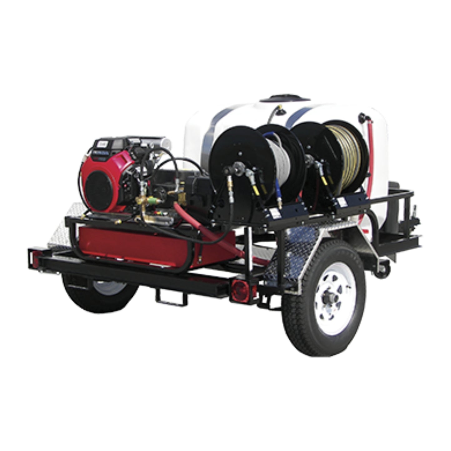 Pressure Pro Gas Engine Pressure Washer V-Belt Drive Trailers (HD Commercial Tow-Pro Trailers)