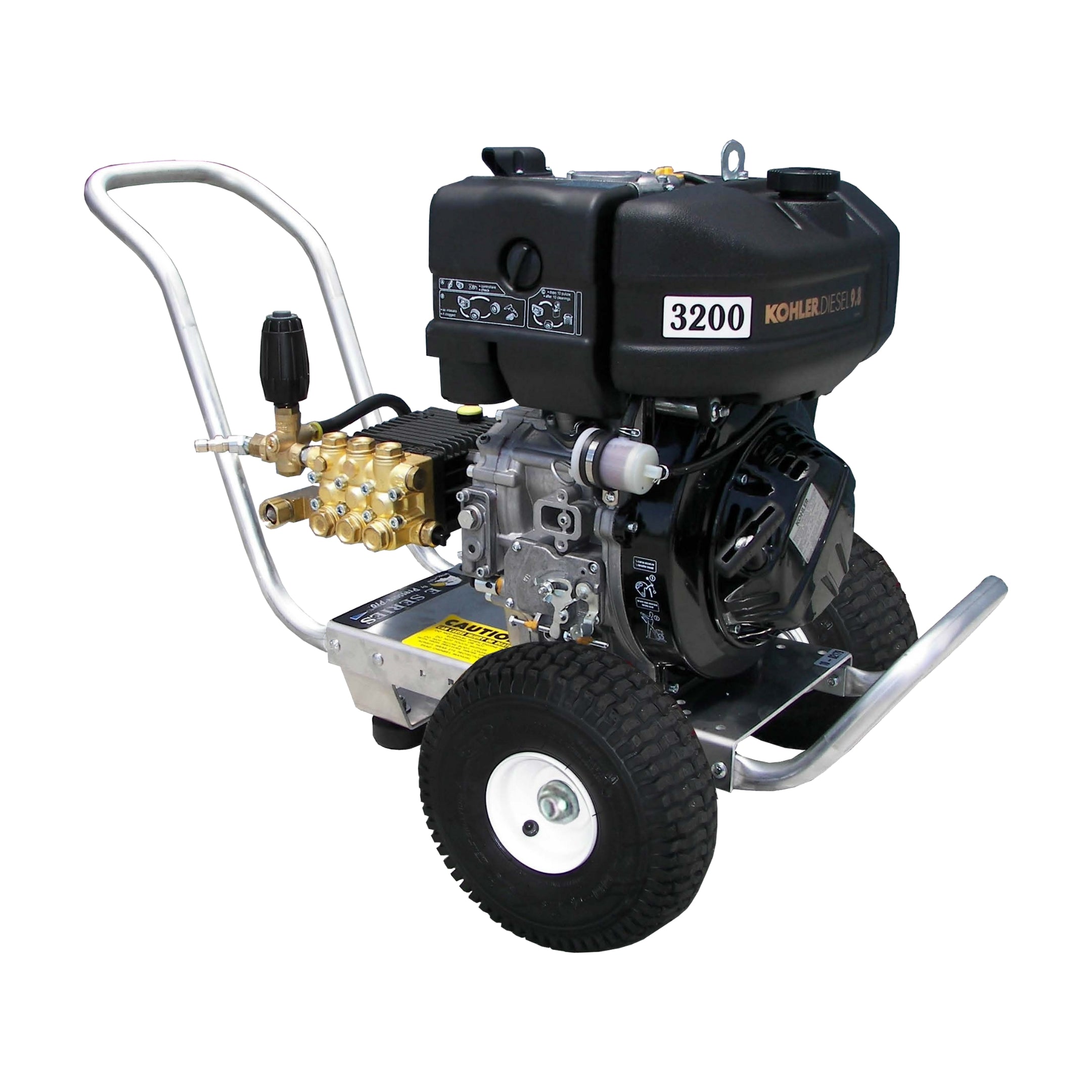 Pressure Pro Portable Diesel-Powered Engine Cold Water Pressure Washer Direct Drive Cart (Eagle Series)