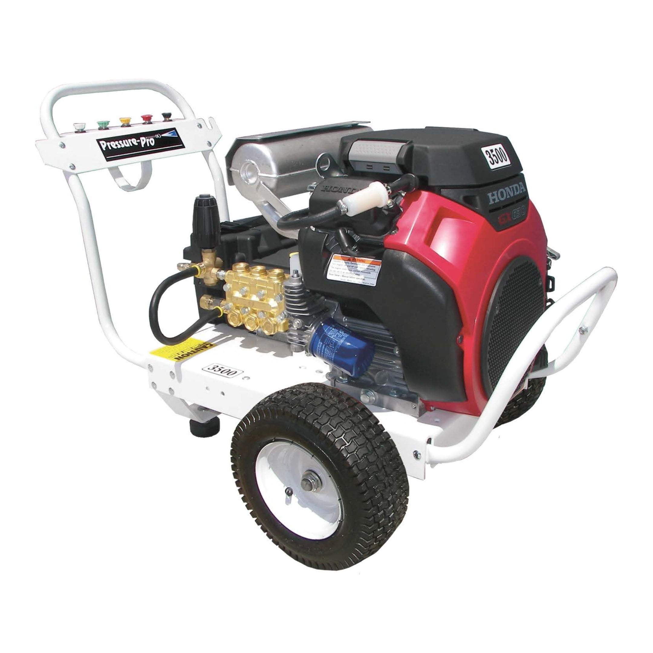 Pressure Pro Portable Gas-Powered Engine Cold Water Pressure Washer Polychain Belt Drive Cart (Pro-Max Series)